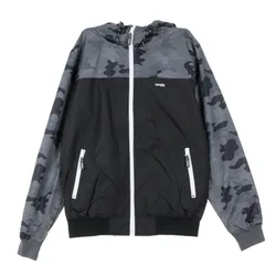 Giacca a Vento Uomo Auf Deck Jacket Camo Black