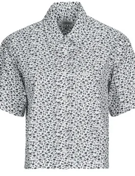 Blusen Ss Camp Collar Boxy Shirt Eu S;Eu M Female - Guess - FashionsVida