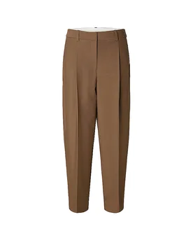 Pantaloni Barrel Leg SLWBARREL marrone 42/L32 - Selected Femme - FashionsVida
