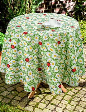 Tischdecke "Marienkäfer", Ø 160 cm - 3Pagen - FashionsVida