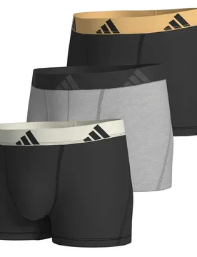 Boxers Active Flex Cotton 3 Unités Tang / Green / White S - Adidas Underwear - FashionsVida
