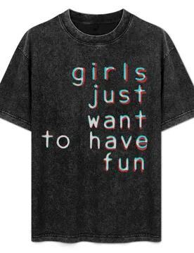 Girls want to have fun T-Shirt Big Size Short Sleeve Casual Top - Aliexpress - FashionsVida
