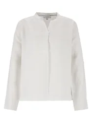 V-Bluse,uni, Krempelärmel female