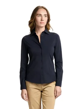 Tech Long Sleeve Shirt Dark Navy XS Women - SLAM - FashionsVida