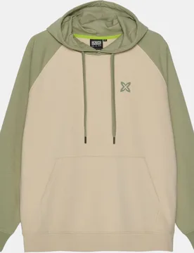 Sudadera de casual de hombre essentials hoodie bicolor green - Munich - FashionsVida