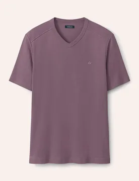 Zu schade für drunter-Shirt V-Neck, noch offen: Größenlauf, Farbe Lila, GR.56, reine, weiche Baumwolle atmungsaktiv Herren - Walbusch - FashionsVida
