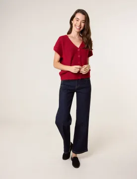 Womens Scatter Pocket Jeans - Purple - Size 10 Uk - Blue Vanilla - FashionsVida