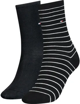 Pack calcetines de mujer Small Stripe rayas - Tommy Hilfiger - FashionsVida