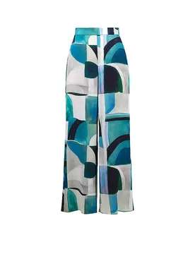 Pantaloni Marlene turchese 46 - Joseph Ribkoff - FashionsVida