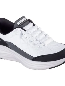 Baskets Slip-ins Contour Foam White Mesh / Black Duraleather / Gray Trim EU 38 - Skechers - FashionsVida