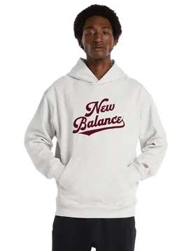 Athletics Legacy Hoodie Herren Kapuzenpullover - Grau - Größe XS - Baumwoll-Jersey Grey XS - New Balance - FashionsVida