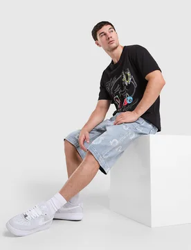 All Over Print Jorts - Herren, Blau - male - Size: M - True religion - FashionsVida