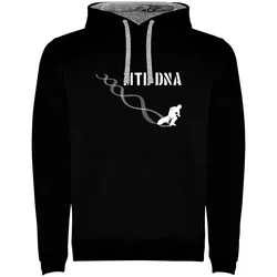 Felpa Con Cappuccio Mtb Dna Two-colour Black / Grey