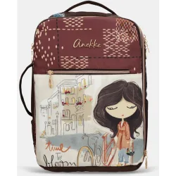 Mochila de viaje estampada Tulip