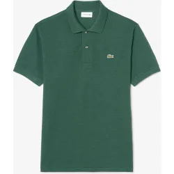 Polo de hombre jaspeado de corte clásico