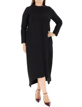 JURERE Abito misto viscosa NERO L - JURERE - FashionsVida