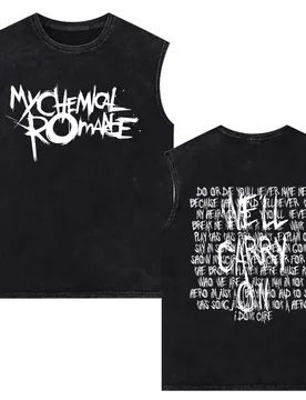 Hot Sale My Chemical Romance Well Carry on Washed Tank Tops Men Women Vintage Parade Punk Emo Rock Band Sleeveless Vest T-shirt - Aliexpress - FashionsVida