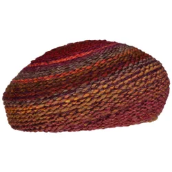 Multicolour Knit Beret by - orange-red - Damen - Size: One Size