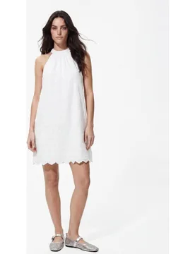 Vestido de mujer corto sin mangas con escote halter - Pieces - FashionsVida