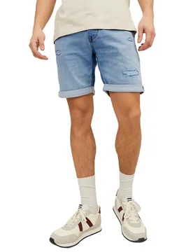 Pantaloni Corti Sportivi Rick Con 635 I.k Blue Denim XS - Jack & jones - FashionsVida