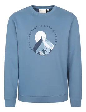 Lake District Mens Sweatshirt - Blue - Mountain Warehouse - FashionsVida
