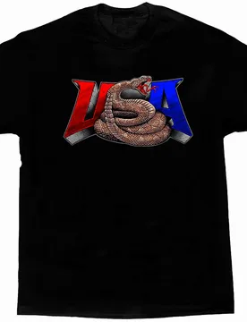 USA Nation Symbolism Rattlesnake 2nd Amendment T-Shirt 100% Cotton O-Neck Short Sleeve Summer Casual Mens T-shirt Streetwear - Aliexpress - FashionsVida