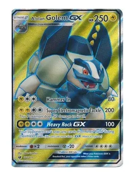 Pokemon SM Crimson Invasion 102/111 Alolan Golem GX (Full Art) - Pokémon - FashionsVida