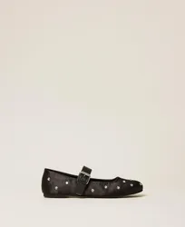 Ballerines babies en satin avec strass