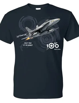 RCAF 100 Legacy CF-18 Hornet Fighter Aircraft T-Shirt 100% Cotton O-Neck Summer Short Sleeve Casual Mens T-shirt Size S-3XL - Aliexpress - FashionsVida