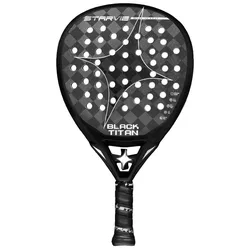 Black Titan Padel Racket Black 350-370 gr