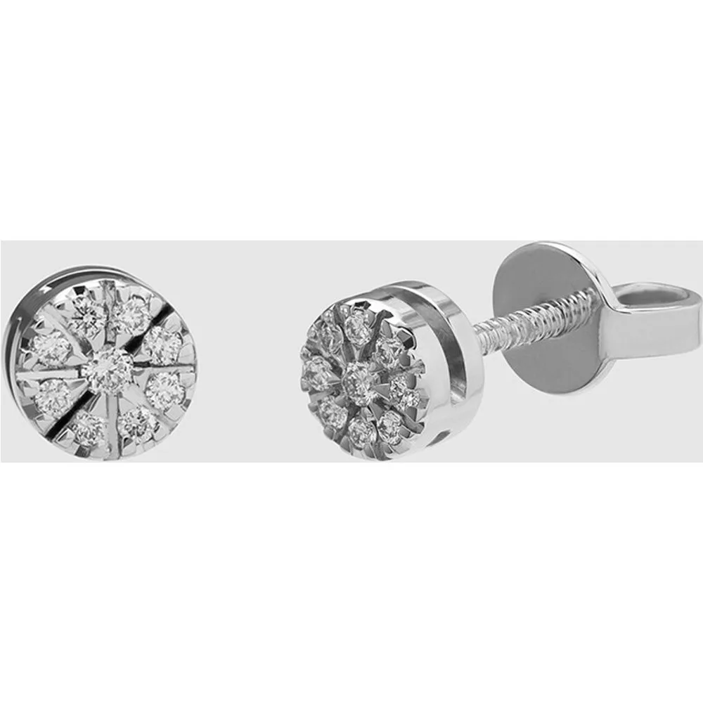 Pendientes Black & White de oro con diamantes - El Corte Inglés - FashionsVida