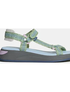 Sandalias planas de mujer ISLAND RAFIA con cierre adherente - Hoff - FashionsVida