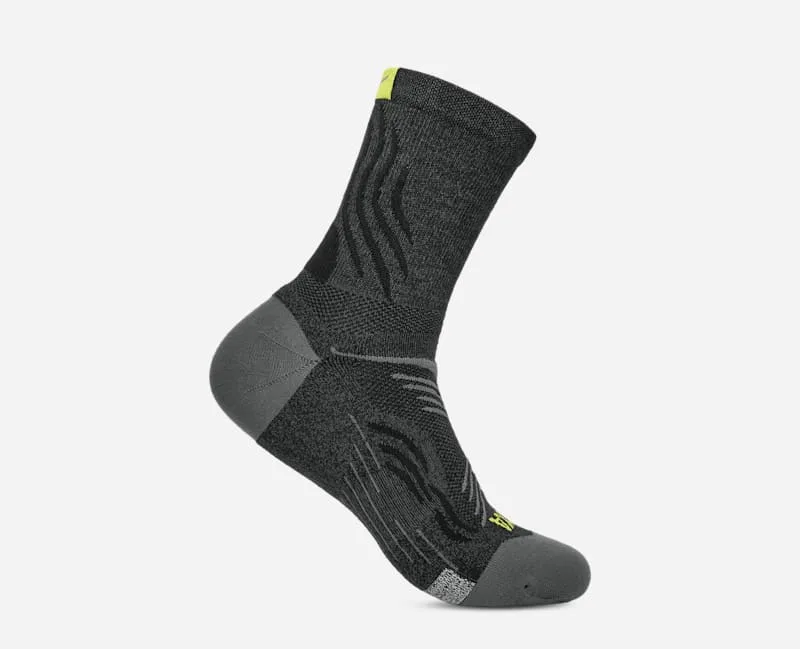 Bondi Quarter Run Sock in Black, Size Medium - HOKA - FashionsVida