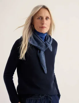 Wool Rich Scarf Blue Mix female - Seasalt cornwall - FashionsVida