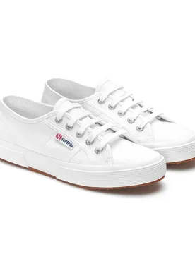 Unisex Adult 2750 Cotu Classic Logo Trainers (White) - Size Uk 12.5 - Superga - FashionsVida
