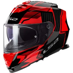 Casco Integrale Moto FF800 STORM 2 TRACKER Nero Rosso taglia XL