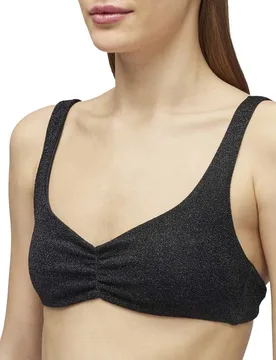 Sundek Top Bikini Fleur Black XS - Sundek - FashionsVida