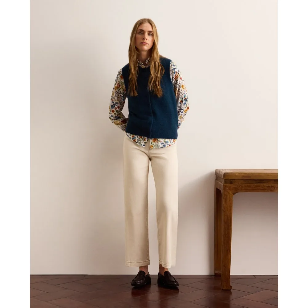 Chaleco de mujer con cuello caja y botones - Lloyd's - FashionsVida