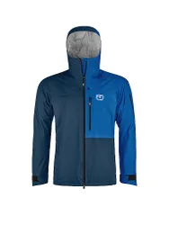 Herren Tourenjacke Ortler 3L Hoodie dunkelblau S M