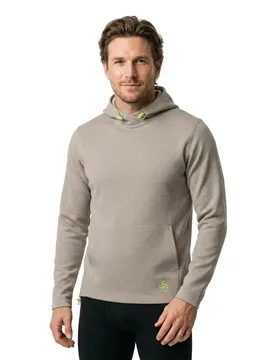 Active 365 Knit Hoodie Silver Cloud Melange XL Men - Odlo - FashionsVida
