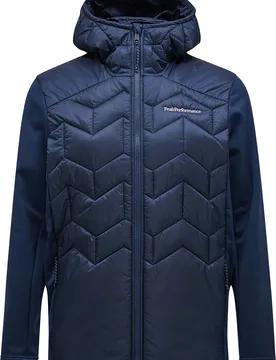 Isolierender und vielseitiger Stepp- Und Daundenjacken M Elevate Liner Hybrid Hood Jacket Blue Shadow für Herren Größe XL - Peak Performance - FashionsVida