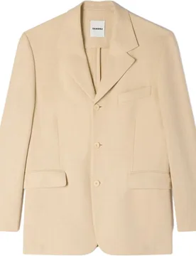 Chaqueta de traje de hombre oversize de mezcla de lino - sandro - FashionsVida