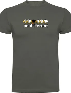 T-shirt à Manches Courtes Be Different Basket Dark Army Green XL - Kruskis - FashionsVida