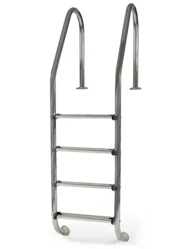 Standard Inground Pool Ladder 4 Steps Silver One Size unisex - Gre Accessories - FashionsVida