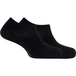 Pack de 2 pares de calcetines tobilleros de hombre de algodón orgánico lisos