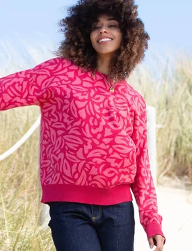 Women's Piddletrenthide Knit Jumper Rosey in Pink Size: Medium - Pink - Size: M - Kite - FashionsVida