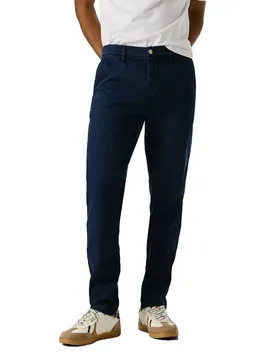Pantaloni Chino Stanley Dulwich Blue 28 - Pepe jeans - FashionsVida