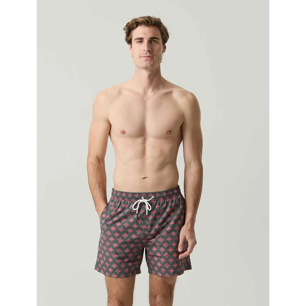 Bañador Logo Geometric Kaki - Scotta 1985 - FashionsVida