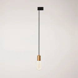Cables Lampe Suspendue Sans Ampoule Satin Metal Track Stucchi Satin Brass One Size