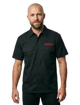 Chemise à Manches Courtes Baseplate Work Black M - Independent - FashionsVida